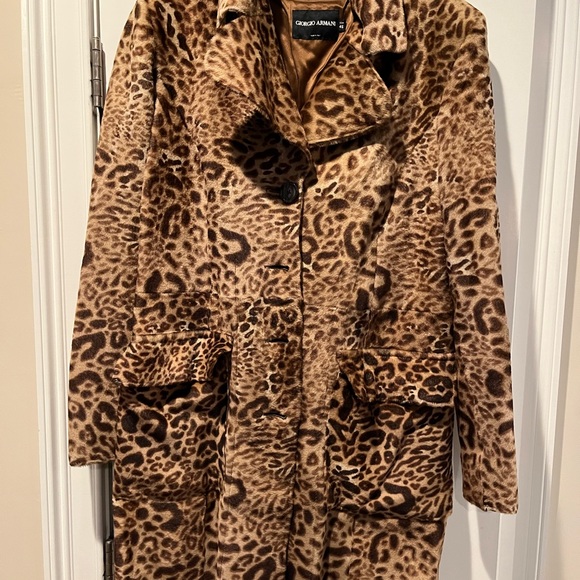 Stunning Giorgio Armani Lambskin Coat.